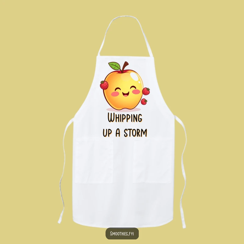 Funny Apple Juggling Berries Apron - Cook and Laugh in Style