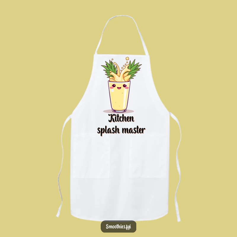 Funny Pineapple Smoothie Chef Apron: Hilarious Kitchen Splash Gift