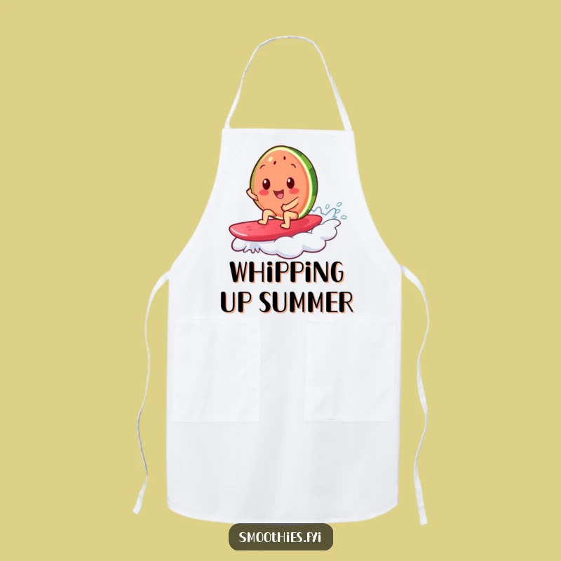 Funny Watermelon Surf Apron - Grill or Cook with Summer Flair