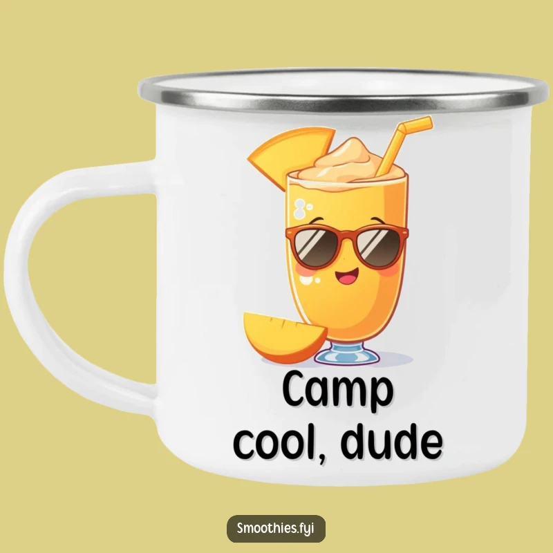 Funny Mango Smoothie Camp Mug: Durable & Hilarious Outdoor Cool Gift