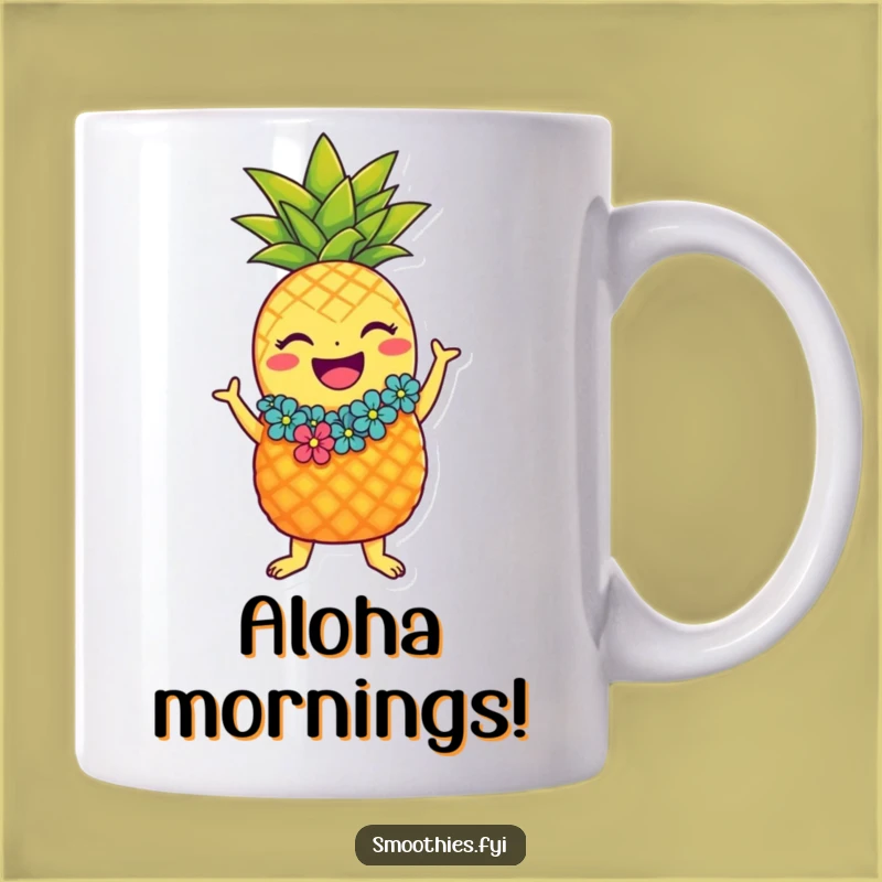 Funny Hula Pineapple Mug: Aloha Your Mornings with Tropical Cheer