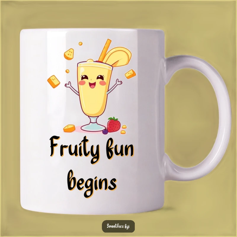 Funny Banana Juggling Smoothie Mug: Hilarious Fruit Fun Gift for Smoothie Lovers