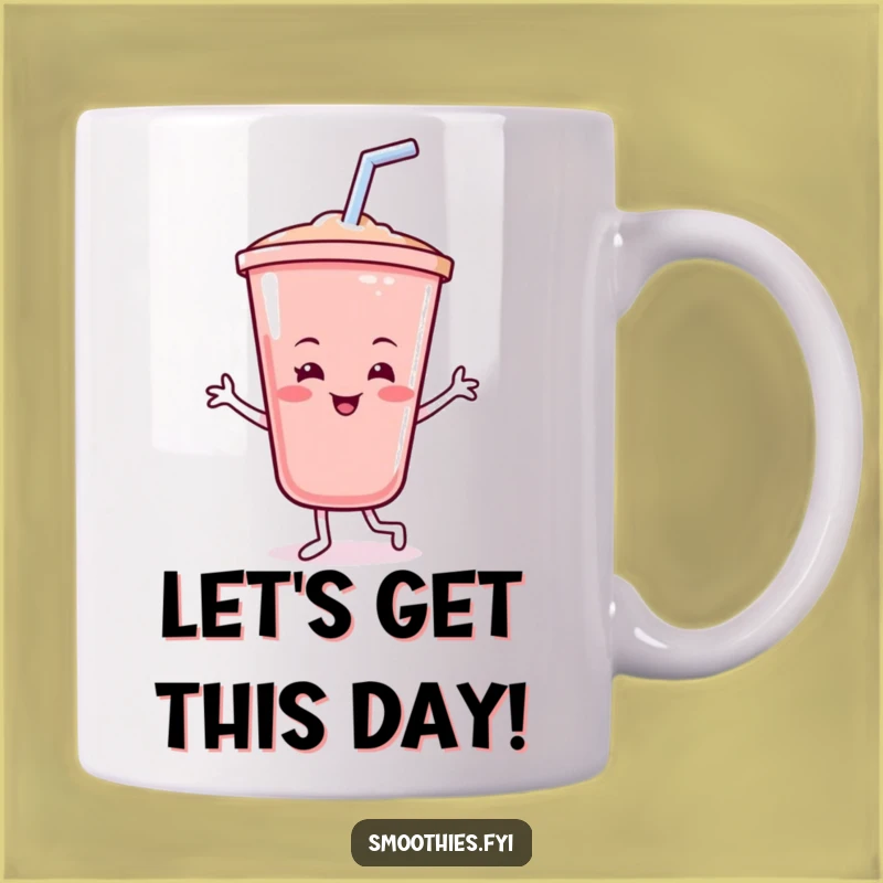 Funny Smoothie Cup Mug: Dancing Delight, Healthy Humor, Perfect Gift!
