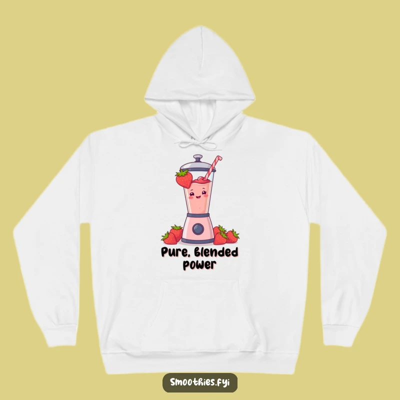 Cozy Funny Strawberry Blender Hoodie: Warm & Hilarious Smoothie Lover Gift