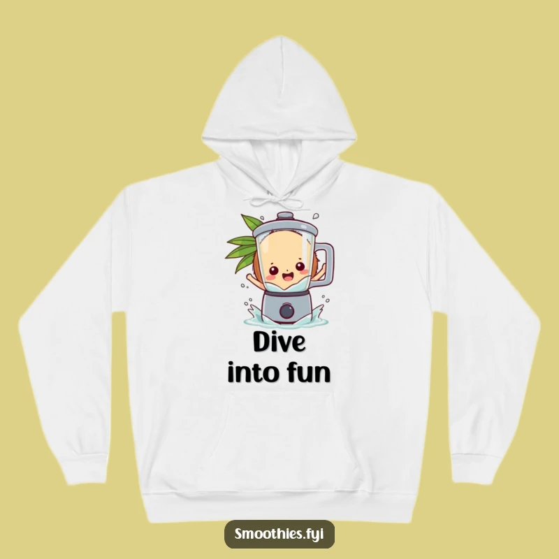 Funny Coconut Blender Hoodie - Cozy Tropical Fun Apparel