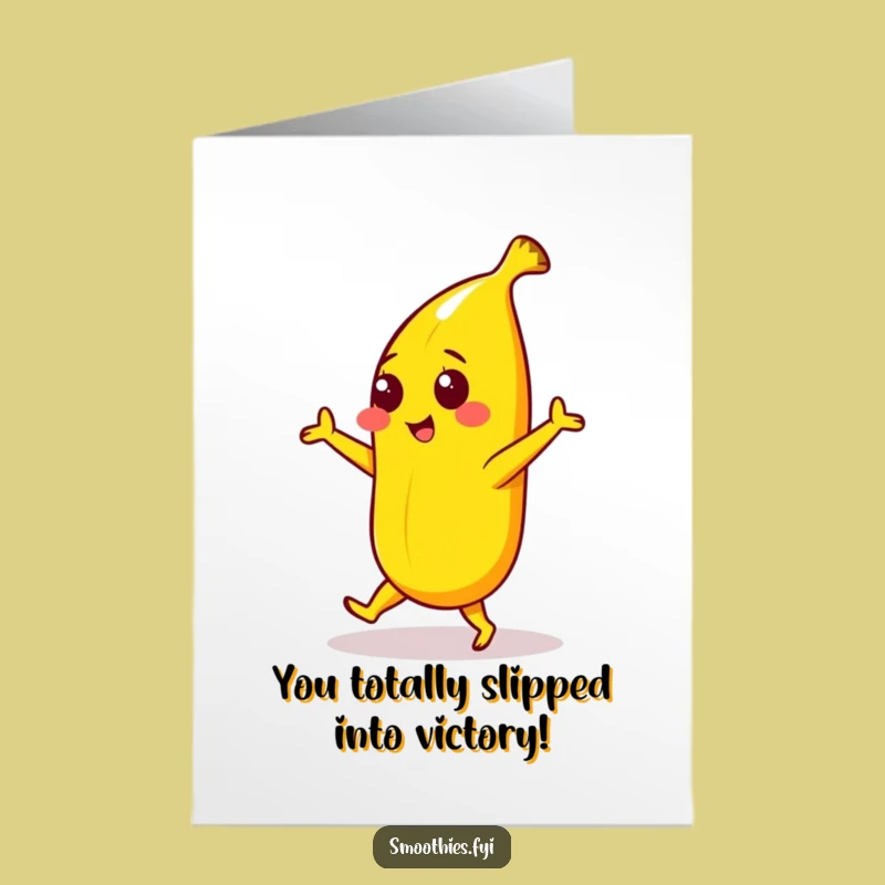 Free Printable Congratulations Card: Dancing Banana, Hilarious Downloadable Gift for Big Wins