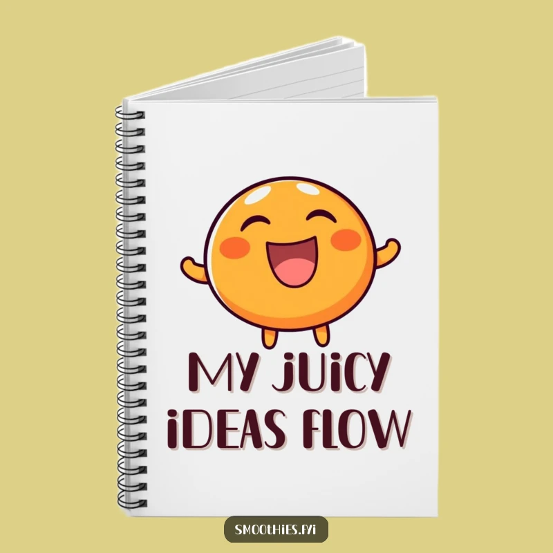 Funny Orange Laugh Notebook - Happy Character Journal for Joyful Notes