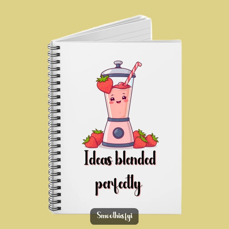 Funny Strawberry Smoothie Journal: Hilarious Smoothie Lover's Note Book Gift