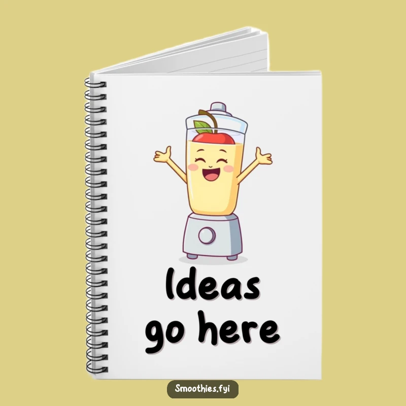 Funny Apple Smoothie Notebook: Jot Down Ideas with this Hilarious Blender Buddy!
