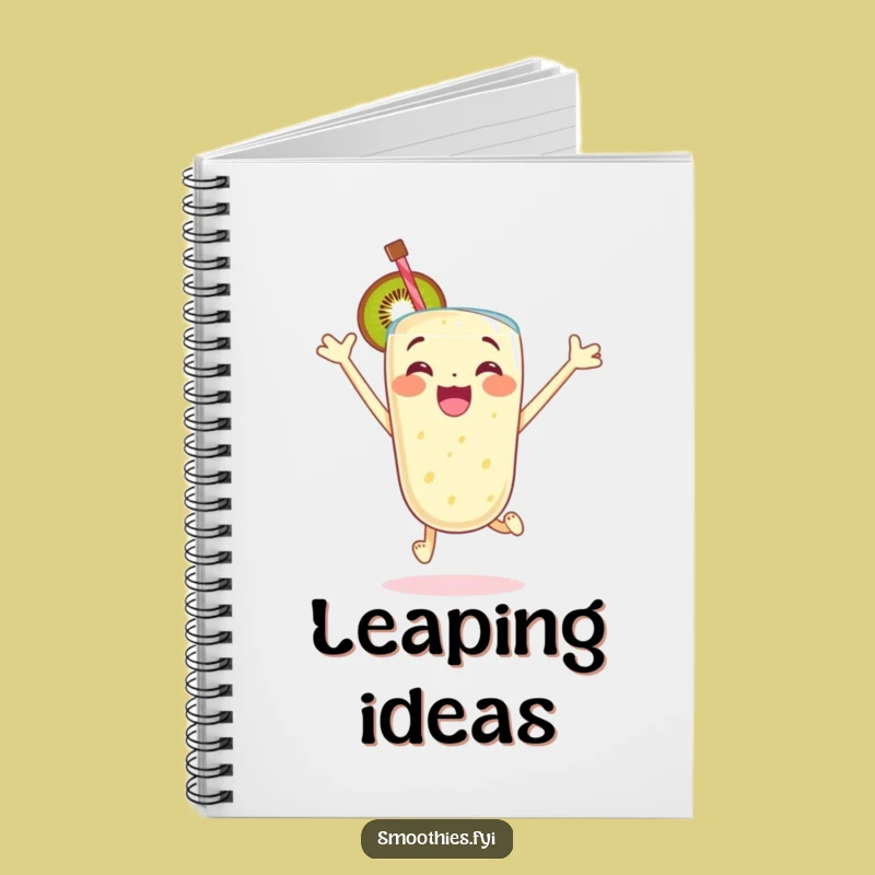 Funny Kiwi Smoothie Notebook: Jot Down Ideas with Excited Flair