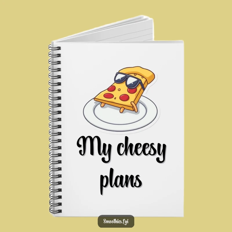 Funny Pizza Slide Notebook: Jot Down Notes with this Cool Character!