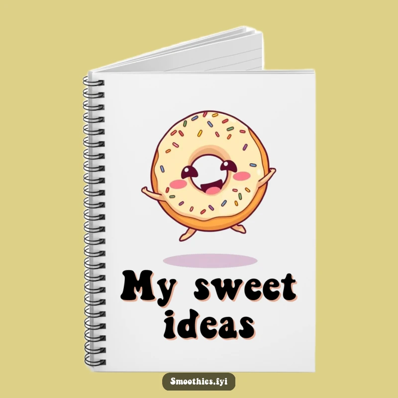 Funny Donut Jump Notebook: Giggling Journal for Sweet Thoughts