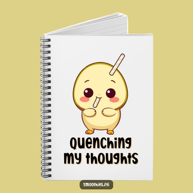 Funny Kiwi Sip Notebook: Playful Fruit Straw Journal for Thirsty Ideas