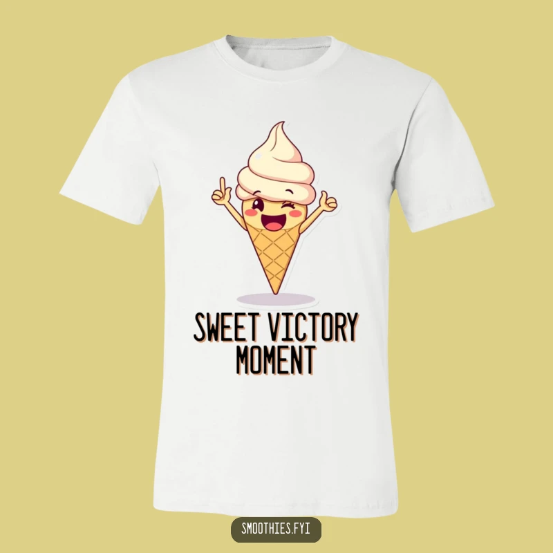 Funny Ice Cream T-Shirt: Victory Dance Tee, Hilarious Gift for Dessert Lovers